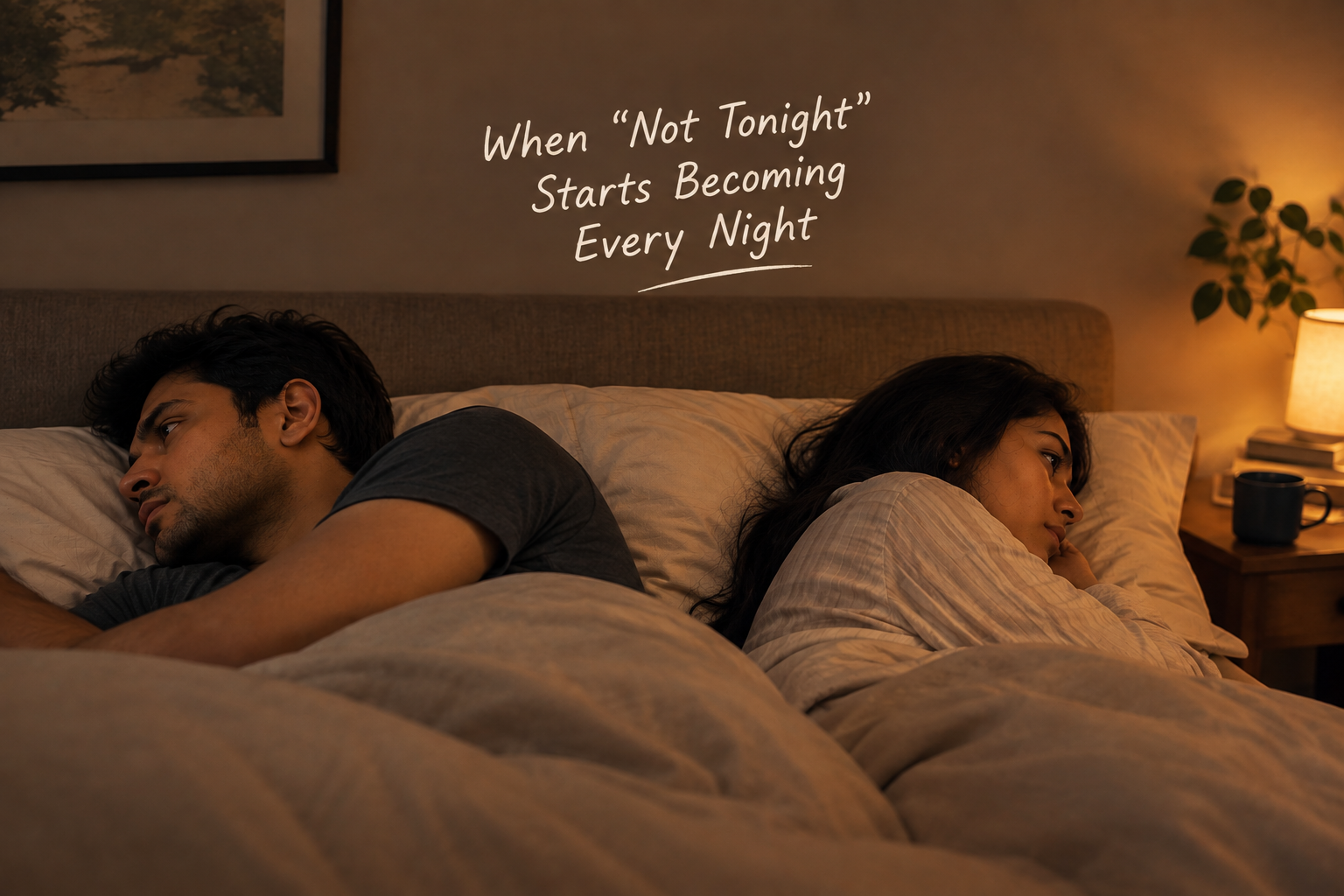 Couple laying in the bed
